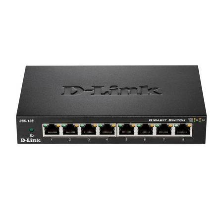 D-LINK 8-Port Gigabit Ethernet Desktop Switch DGS-108